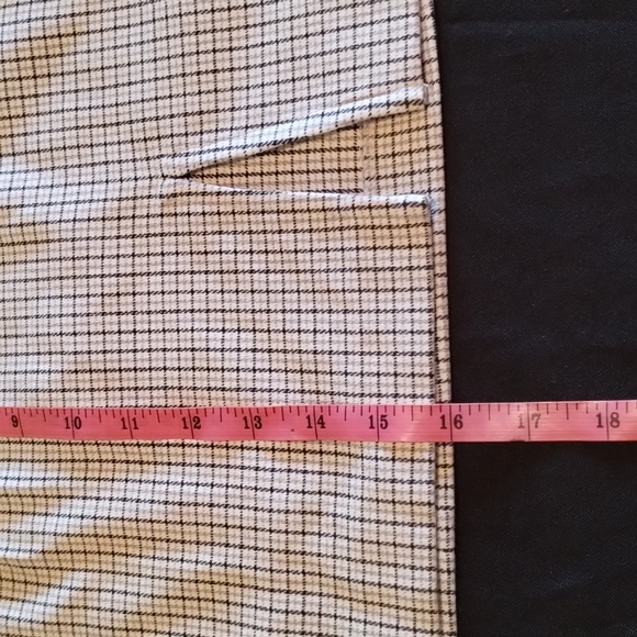 Express Bleus Skirt Plaid Color:White, Blue & Grey Size:9/10 poly/Cotton/spandex - Picture 9 of 11